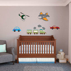 Kids Transportation Vehicles Complete Collection - Wall Decals