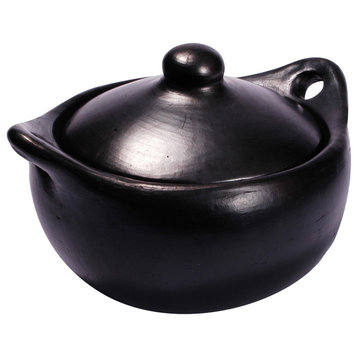 Ancient Cookware, Stew Chamba Clay Pot, 9x10.8x7