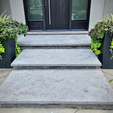 Permanent Stone Entry Steps Designed for Durability and Access