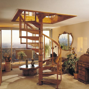 Oak Spiral Stairs