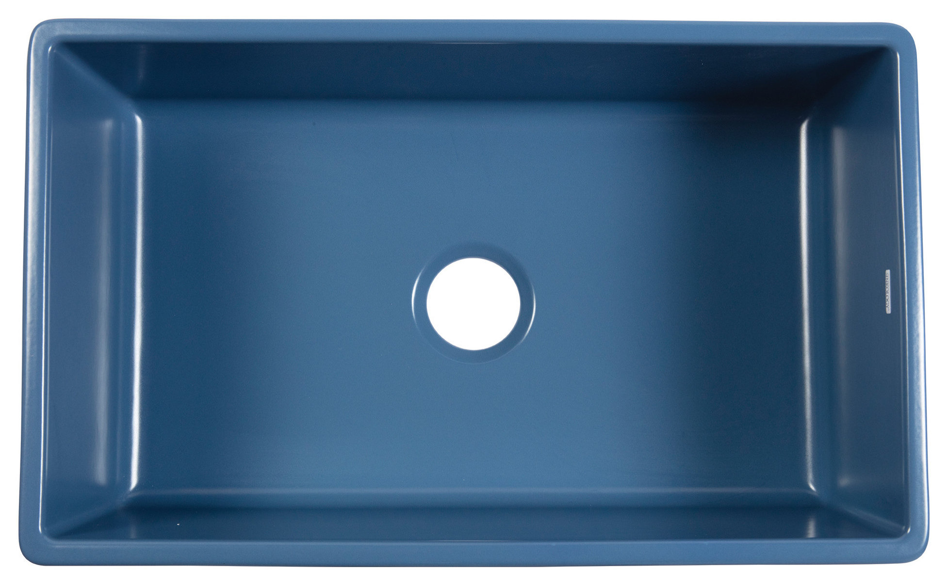 Austen Matte Blue Fireclay 30" Single Bowl Farmhouse Undermount Kitchen Sink