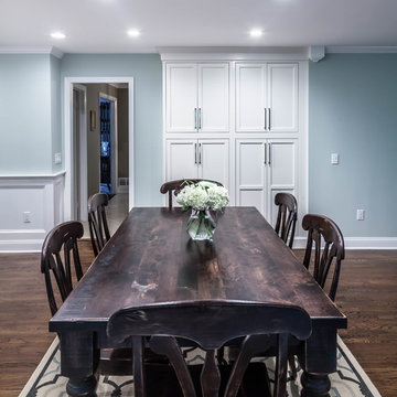Dining Room with Inset Cabinets