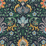 Momeni - Momeni Newport Hand Tufted Casual Area Rug Navy 8' X 10' - Inspired by the iconic textiles of William Morris, the updated patterns of this decorative area rug offer both classic and contemporary accent pieces with unlimited design potential. From lush botanical designs to Alhambra arabesques, each rug conveys an ageless beauty in shades of yellow, blue, grey and gold. 100% natural wool fibers and hand-tufted construction give each dynamic floorcovering structure and support that holds up beautifully in high-traffic areas of the home.