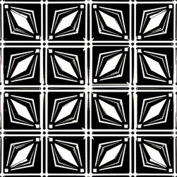 0611 Aluminum Ceiling Tile - Glossy Black & Glossy White - Ceiling Tile