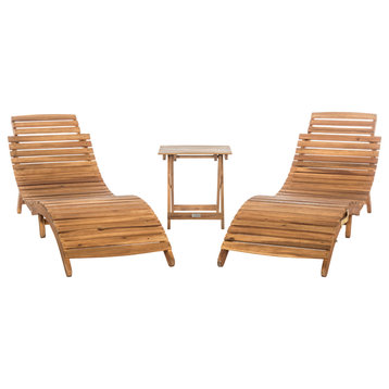 Safavieh Pacifica Indoor-Outdoor 3-Piece Lounge Set