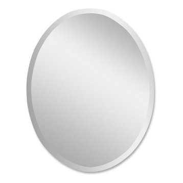Uttermost Frameless Large Oval Mirror