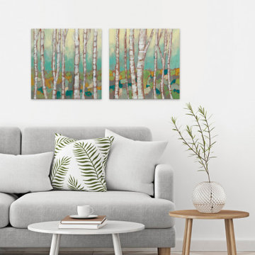 Kaleidoscope Birches Diptych