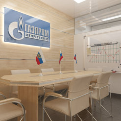 Дизайн-проект переговорной в Отделении по обслуживанию населения ПАО "Газпром" в