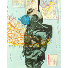 Artnwordz Mark Twain Profile Original Upcycled Atlas Sheet Pop Art Wal –  Whinycat