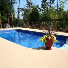 Pool landscaping