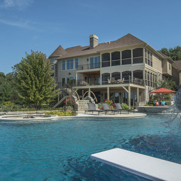 Pool with Diving Board