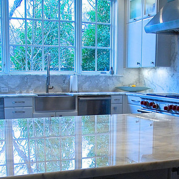 Sleek White Kitchen