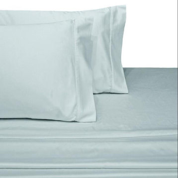 Full Size 600 Thread Count 100% Cotton Sheet Sets Solid (Sea)