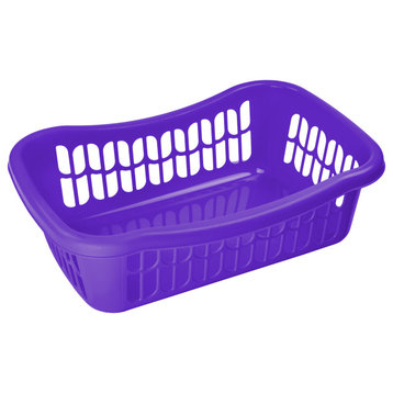 Large Plastic Storage Basket 32-1191, Purple