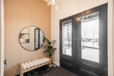 Inspiration for a transitional entryway remodel in Toronto