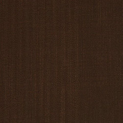 Coffee Color Hudson Yarn Dyed Solid Cotton Blend Design Fabrics - Upholstery Fabric