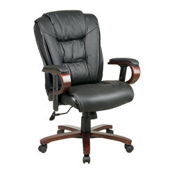 High Back Executive Leather Office Chair - Office Chairs