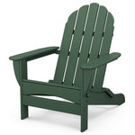Polywood - Polywood Classic Oversized Curveback Adirondack, Green - We all need our space every now and then. Find yours in the roomy POLYWOOD Classic Oversized Curveback Adirondack. While this chair has the classic good looks you expect from an Adirondack, its generous seat, curved back and wider slats make it extra big on comfort. Made in the USA and backed by a 20-year warranty, this durable chair is constructed of solid POLYWOOD lumber that's available in a variety of attractive, fade-resistant colors. It won't splinter, crack, chip, peel or rot and it never needs to be painted, stained or waterproofed. It's also designed to withstand nature's elements as well as to resist stains, corrosive substances, salt spray and other environmental stresses.