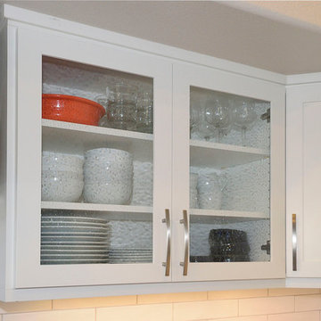 Rain Glass cabinet door inserts