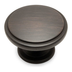 Cosmas - Cabinet Oversized Round Knob, Oil Rubbed Bronze, Set of 10 - Cabinet And Drawer Knobs