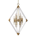 Hudson Valley Lighting - Hudson Valley Lighting 4630-AGB Lyons - Sixteen Light Pendant - Crisp, modern elegance is taken to new heights inLyons Sixteen Light  Aged Brass *UL Approved: YES Energy Star Qualified: n/a ADA Certified: n/a  *Number of Lights: Lamp: 16-*Wattage:40w E12 Candelabra Base bulb(s) *Bulb Included:No *Bulb Type:E12 Candelabra Base *Finish Type:Aged Brass