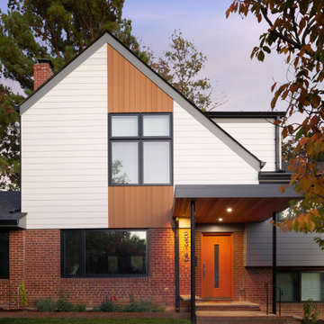 Split-Level with Modern Pop-up