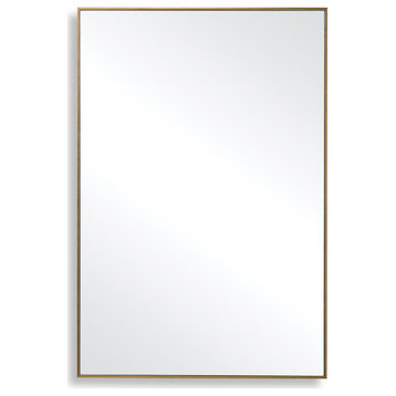 31" Industrial Gold Rectangle Mirror