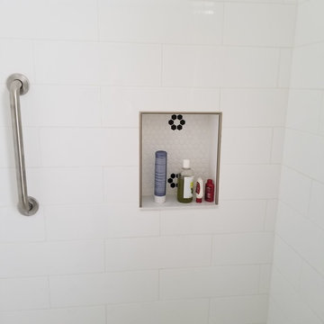 Shower Niche in Roll-In Shower