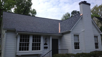 synthetic slate roofing project