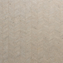 Tangent Chevron Ash - Mosaic Tile