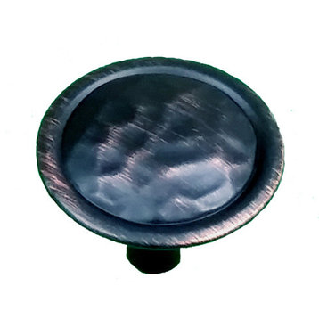 Rustic Hammered Knob, Oil Rubbed Bronze Finish