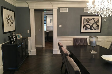 Trendy dining room photo in New York