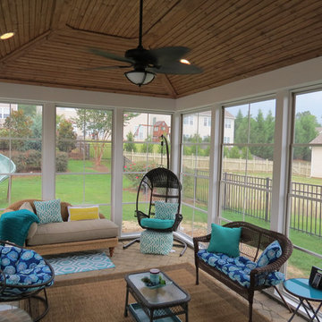 Deck and Patio with Fireplace