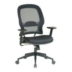 Black Air Grid Executive Mesh Office Chair - Office Chairs