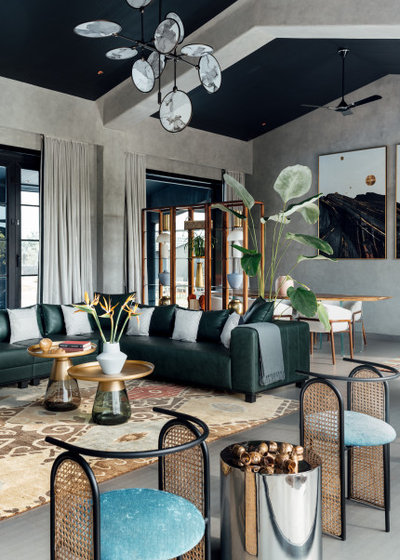 Midcentury Living Room by Rohit Bhoite House of Design