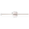 Makena 28" Dimmable Integrated Led Metal Wall Sconce, Nickel
