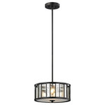 Z-Lite - Z-Lite Z14-57P-C Juturna - Three Light Pendant - Clear seedy glass pairs perfectly with unique mercJuturna Three Light  Bronze Clear Seedy G *UL Approved: YES Energy Star Qualified: n/a ADA Certified: n/a  *Number of Lights: Lamp: 3-*Wattage:100w Medium bulb(s) *Bulb Included:No *Bulb Type:Medium *Finish Type:Bronze