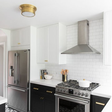 rythmic "harold" cement steals the spotlight in kitchen remodel by studio mcgee