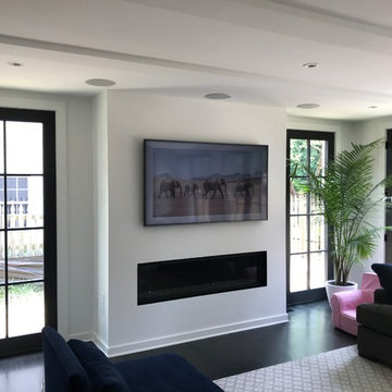 Living Room Surround System with Samsung "Frame" Art TV