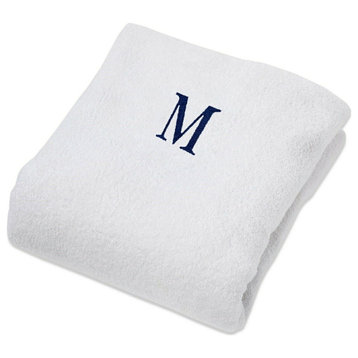 Monogrammed Beach Pool Chair Towel Slip Cover, M
