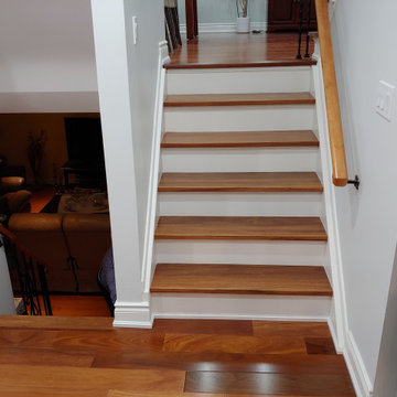 Cumaru Floor Repair and Stair Re-Capping