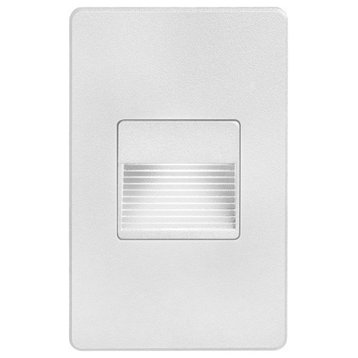 Dainolite DLEDW-200-WH 4.9" 3.3W 1 LED In/Outdoor Rectangle Wall Light