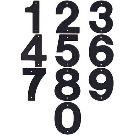 Oil Rubbed Bronze 5" House Numbers, #5