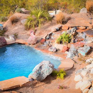 Custom Pools, Stream, Water Feature