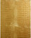 6' Faux Leather Gold Crocodile Room Divider