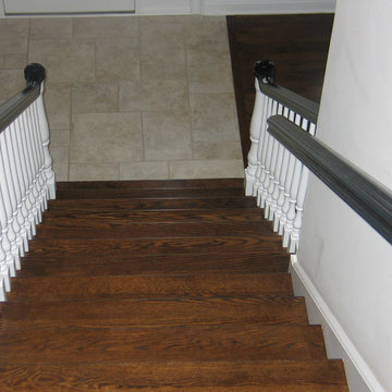 Red Oak Wood Floors with Spice Brown Stain