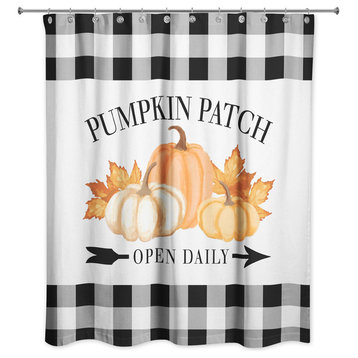 Pumpkin Patch Open Daily 71"x71" Shower Curtain