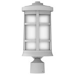 Craftmade - Craftmade Composite Lanterns 1 Light 17" Outdoor Post Mount, White - Craftmade's Composite Lantern collection features 3 different styles molded of durable non-corrosive UV resistant resins warranted for 5 years. These lanterns are at home even in the harshest environments.
