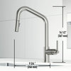 Vigo VG02038 Utopia 1.8 GPM 1 Hole Pre-Rinse Kitchen Faucet - Stainless Steel