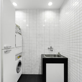 Waschküche mit schwarzem Boden Ideen, Design & Bilder - Oktober 2020